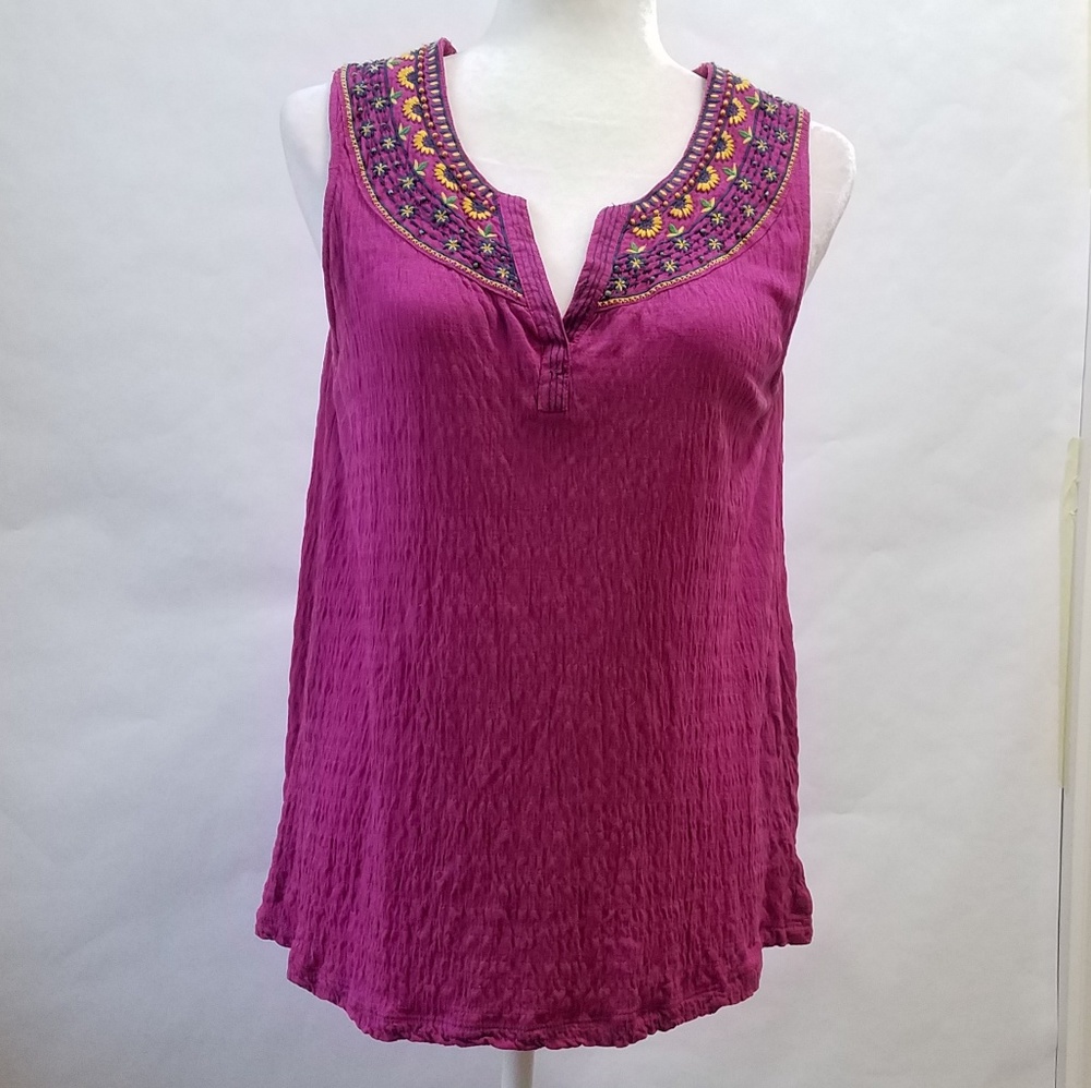 Anthropologie Akemi + Kin beaded sleeveless top